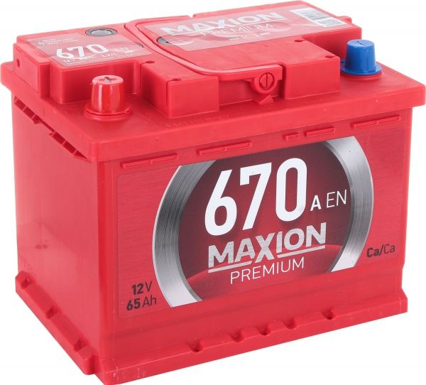 Аккумулятор автомобильный MAXION Premium 6СТ - 65 А2 670 L 65А 12 B «+» слева