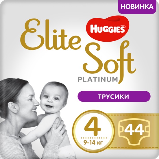 Подгузники-трусики Huggies Elite Soft Platinum 4 9-14 кг 44 шт.