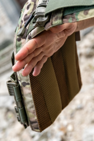 Плитоноска UKRTAC з системою швидкого скидання (Multicam), ткань Cordura 500 