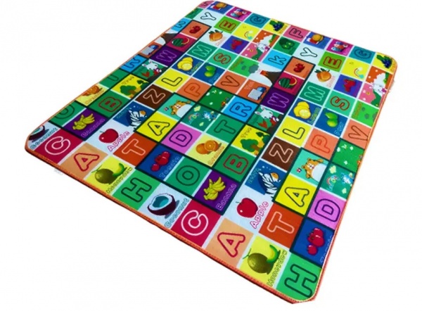 Игровой коврик Lanor беби мат Алфавит англ./Зоопарк 150х180х1 см