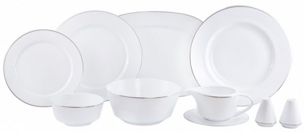Сервіз столовий Wave White 25 предметів на 6 персон DPL