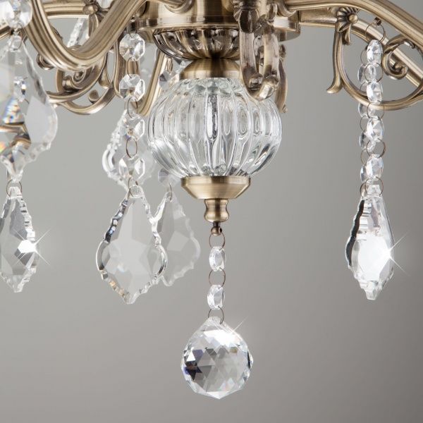 Люстра підвісна Strotskis Joanna 5x60 Вт E14 антична бронза 3281/5 