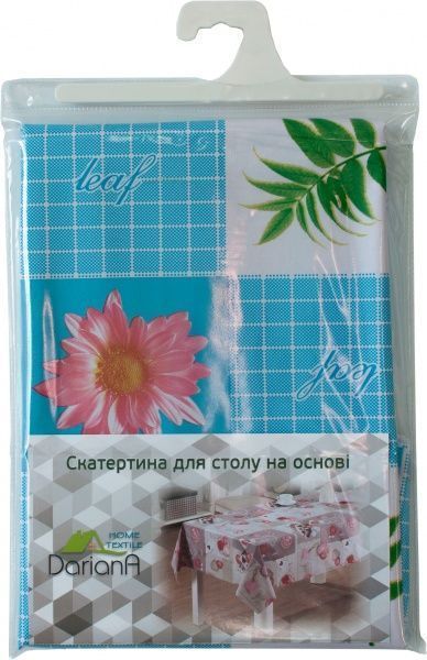 Скатерть Цветы 135x240 см синий Даріана 