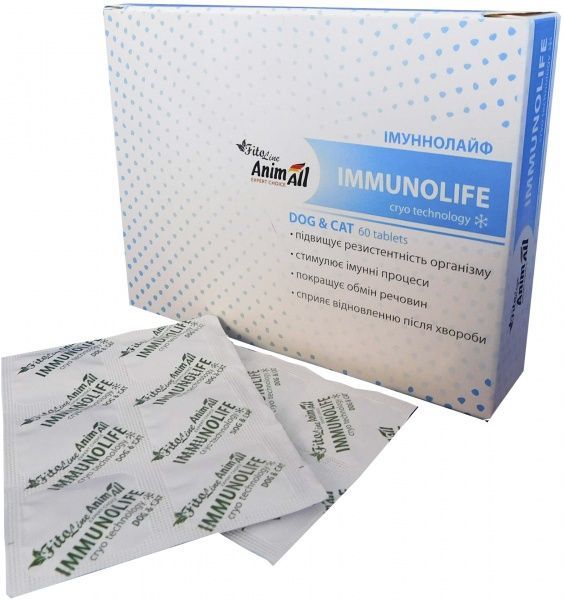 Таблетки для кошек и собак AnimAll FitoLine Иммунолайф 60 шт.