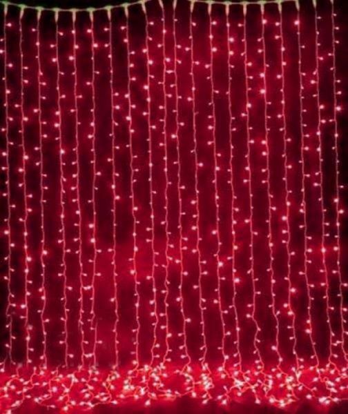 Электрогирлянда-штора Джаз Лайт OLDCL925-TR-E встроенный светодиод (LED) 925 ламп 2,4 м