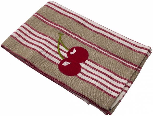 Набір рушників кухонних Вишня 2 шт. з вишивкою 45x65 см Zastelli різнокольоровий 