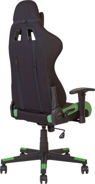 Кресло Nowy Styl HEXTER ML R1D TILT PL70 FAB/01 BLACK/GREEN FR черный/зеленый 