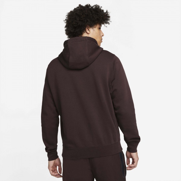 Джемпер Nike M NSW CLUB HOODIE PO BB GX BV2973-203 р. L бордовий