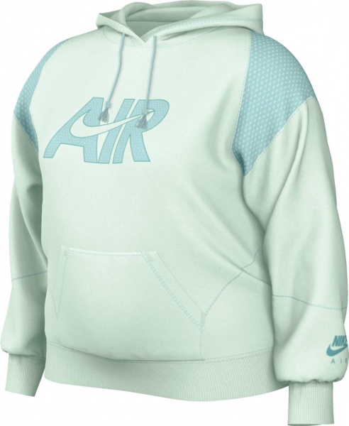 Джемпер Nike W NSW AIR FLC HOODIE DM6059-394 р. M бирюзовый