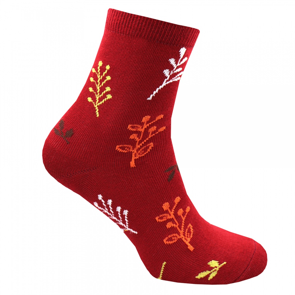 Шкарпетки жіночі Premier Socks з тендітними гілками р.23-25 червоний