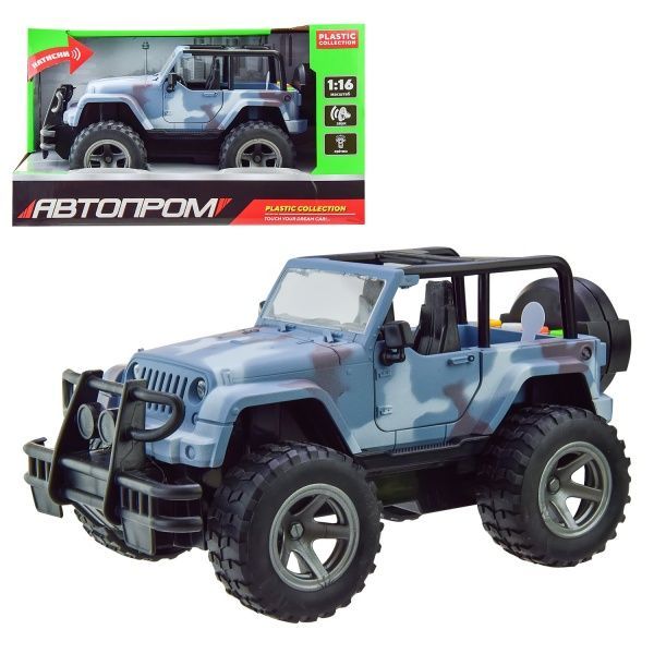 Автомобіль інерційний Автопром военный голубой 1:16 8902 (8901B)