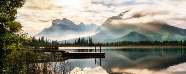 Репродукция Озеро 150x60 см Styler 