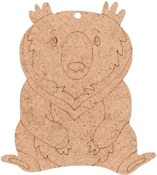 Заготовка Медведь 8x9 см 5 шт. Rosa Talent 