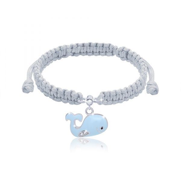 Браслет плетеный UMa&UMi Кит голубой
