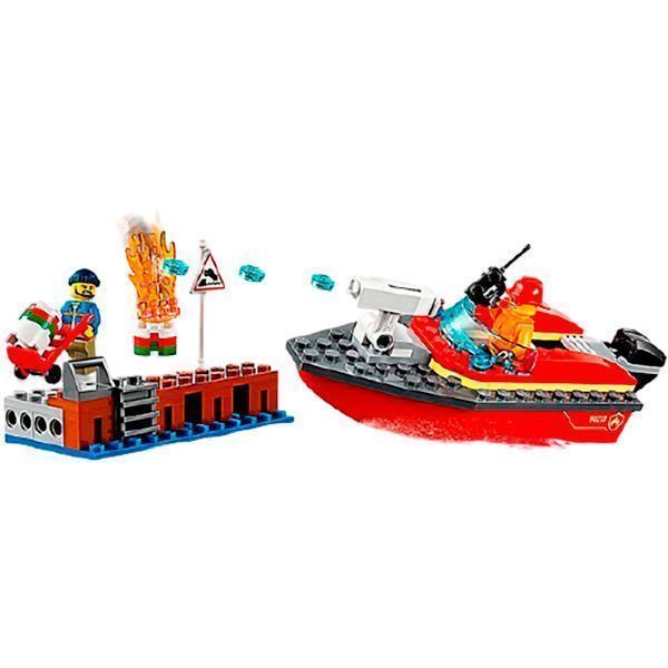 Конструктор Lego City Пожар на причале 60213