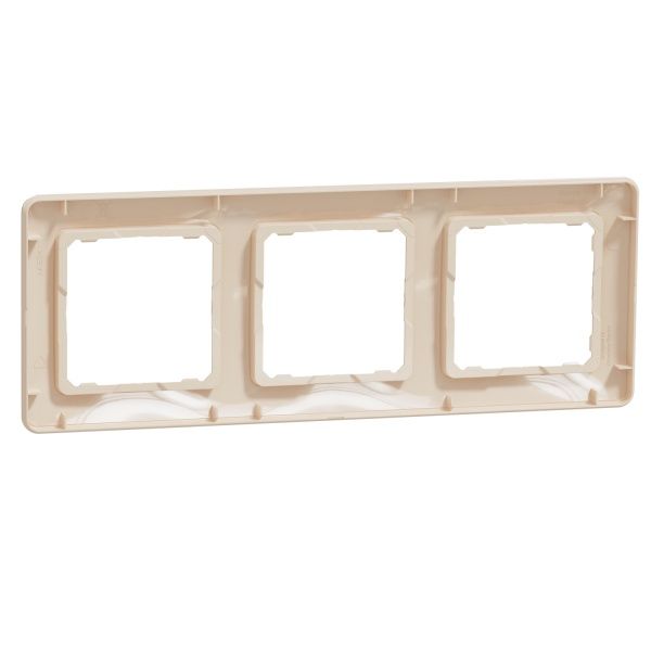 Рамка тримісна Schneider Electric Sedna Design універсальна бежевий SDD312803