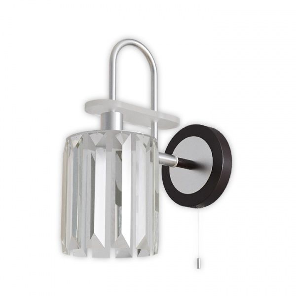 Бра Hopfen Bogen CR-GR 1x60 Вт E14 серебристый/коричневый 