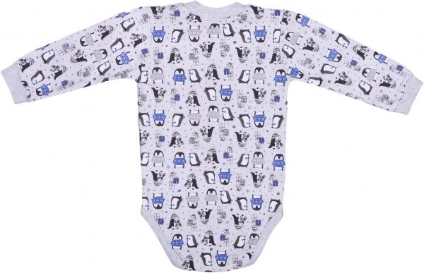 Боди детское для мальчика Baby Veres Penguins р.74 голубой 