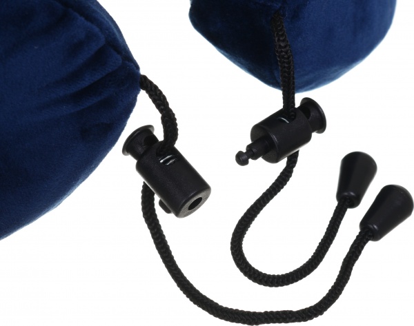 Подушка дорожня 27х26х10 см темно-синя Luna