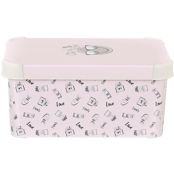Ящик для хранения Smiley World S рожевий 140x300x200 мм