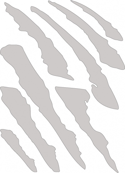 Світловідбивна наліпка LOOM Нерівний контур LM-10077-white