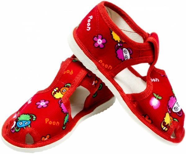 Тапочки для девочек Экотапок р.19 красный 1085 