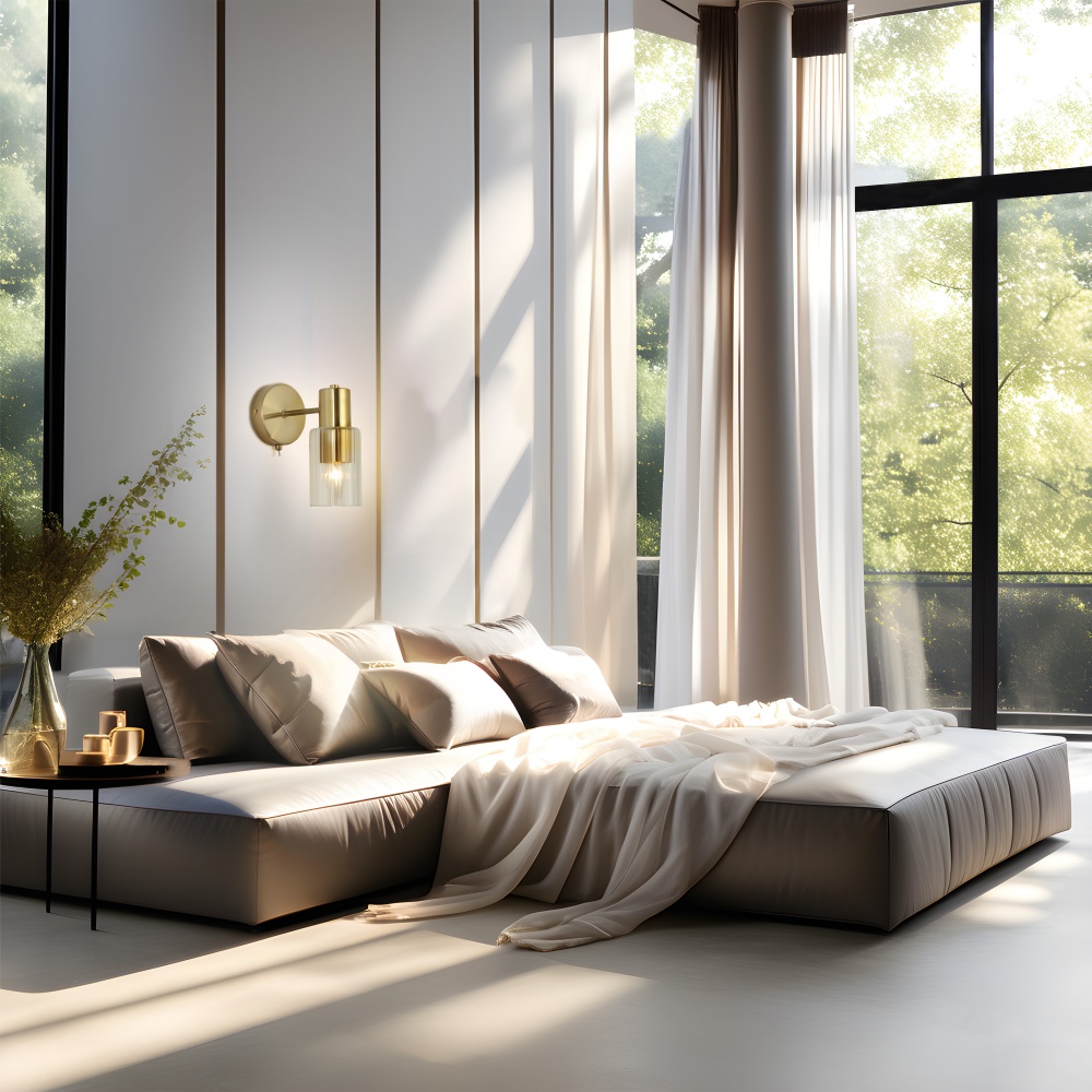 Бра Miorro Impero метал/скло 1x40 Вт E14 золото 51-311-066