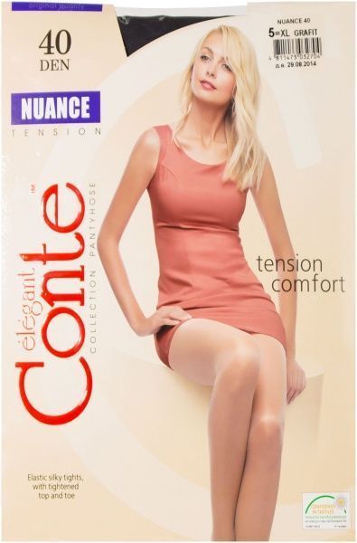 Колготки Conte NUANCE 40 den р. 5 графит 