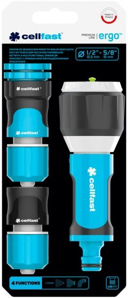 Набір з'єднань і розбризкувач Cellfast Ergo 1/2