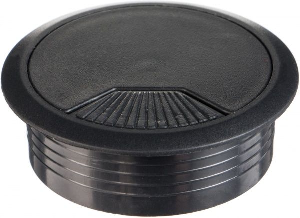 Заглушка для проводов черная К-02 DC