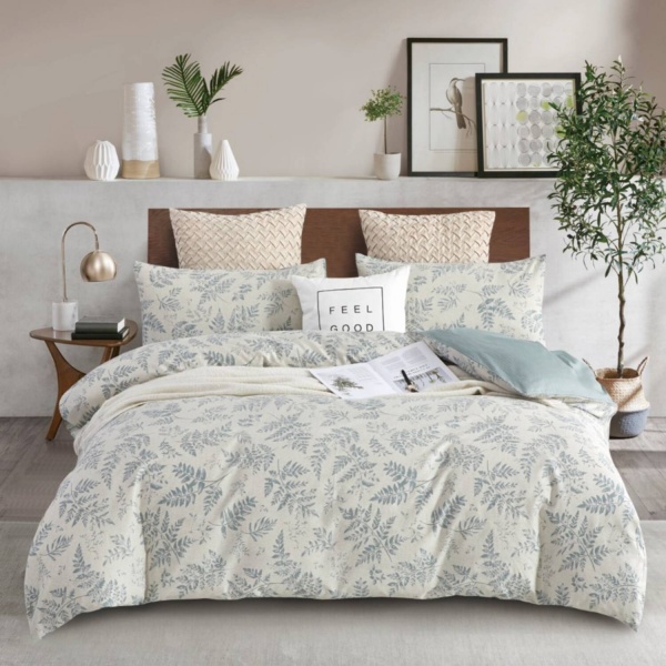 Комплект постельного белья Lentini 2 бежевый с зеленым La Nuit 