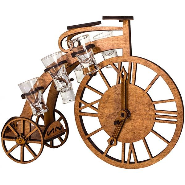 Набор для бара Велосипед с рюмками R0002