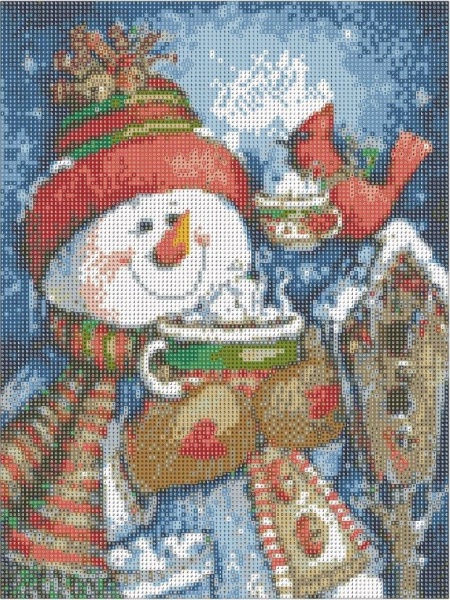 Картина стразами Зимові посиденьки 30x40 см 954132 Santi 