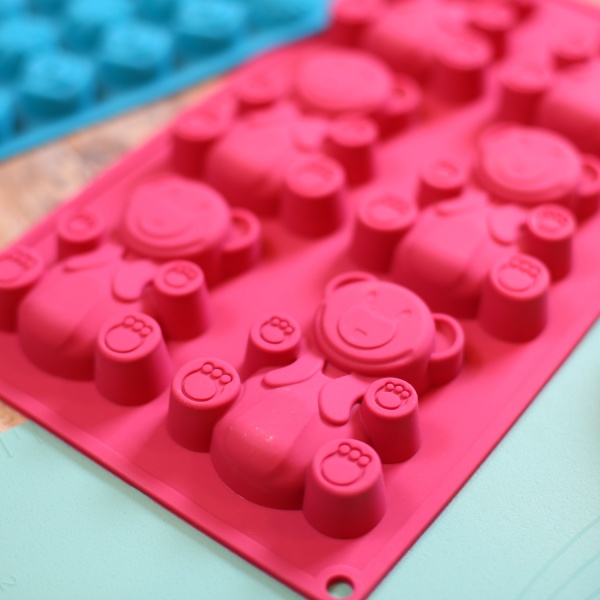 Форма для кексів Magic Ring Ведмедики 30.5х18х2 см 6 шт бордо Flamberg Smart Kitchen