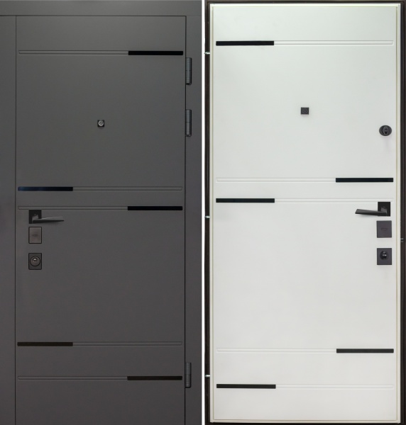 Двері вхідні Булат Термо Мегаполис 528 мусонне дерево / мусонне дерево світле 2050x850 мм праві