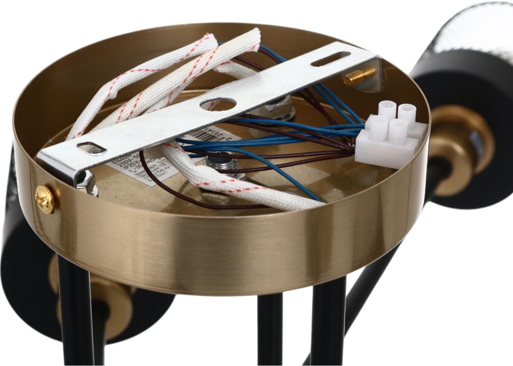 Люстра Sensio Ruan 6x40 Вт E14 черный с золотистым LS-74690/6B-E1440W