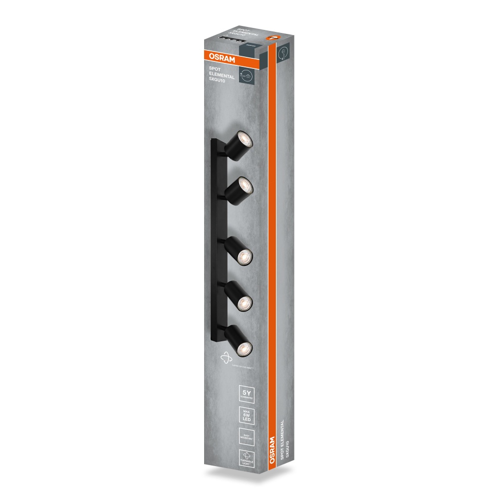 Спот Osram Elemental 5xGU10 черный