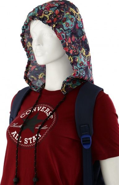 Рюкзак молодіжний Bagland з капюшоном Hood W/R 17 л 54466 чорнильний/коти 451