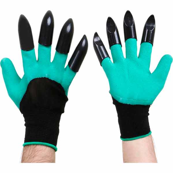 Рукавички з накінцівками з ABS пластику з покриттям латекс XL (10) 30226