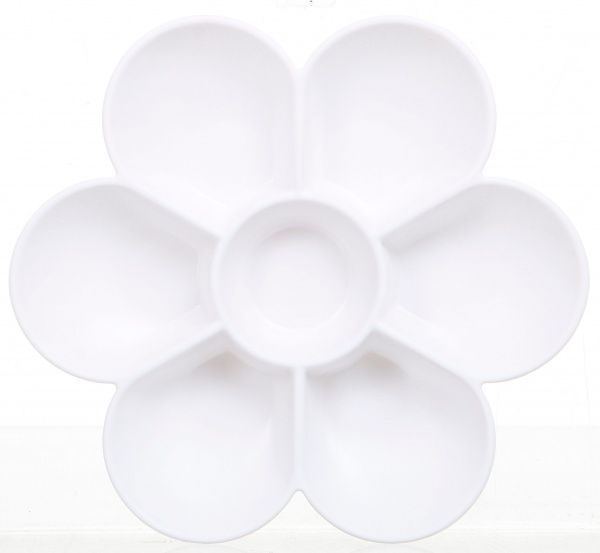 Палитра пластиковая Цветок A15464 17,7 см