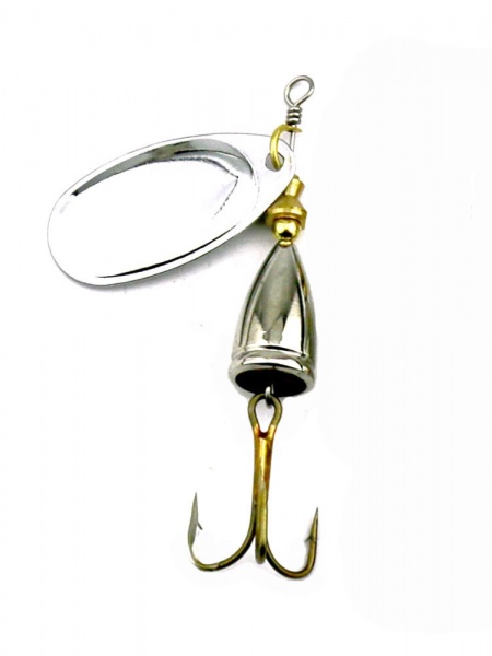 Блесна 8,5 г вращающаяся Dragonfly SP135 6,5 см silver