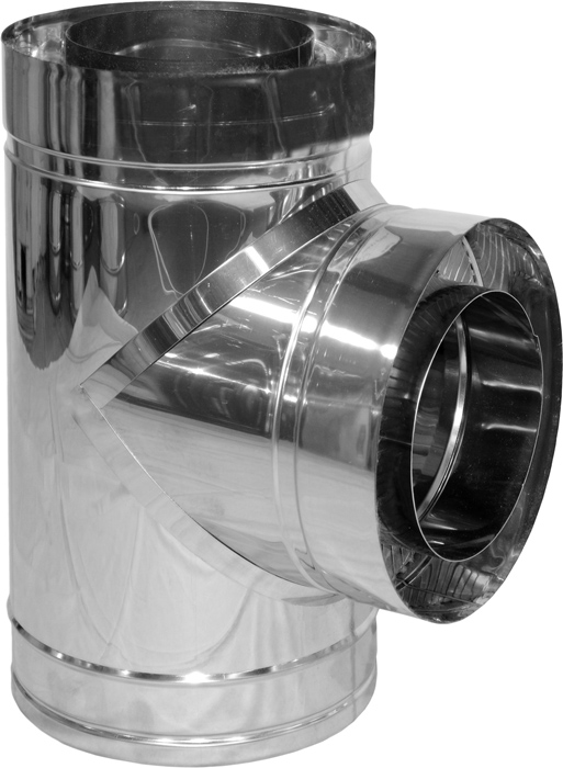 Тройник термо 0,5 мм нерж/нерж Ф120/180 мм 87°Versia-Lux