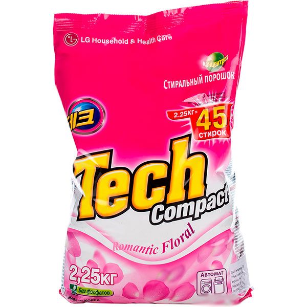 Пральний порошок Tech Compact Romantic Floral 2.25 кг