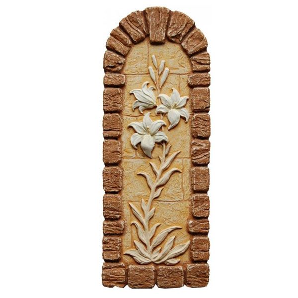 Декор гипсовый Лилия бронза