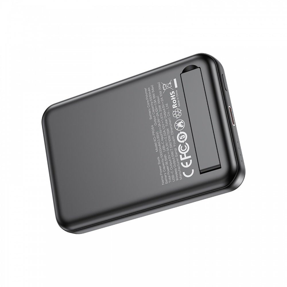 Повербанк із сонячною панеллю Xo PR264 10000 mAh black (PR264.black)