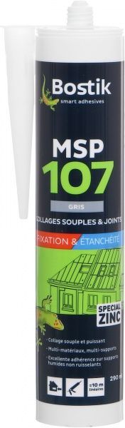 Клей-герметик Bostik MSP 107 290мл серый