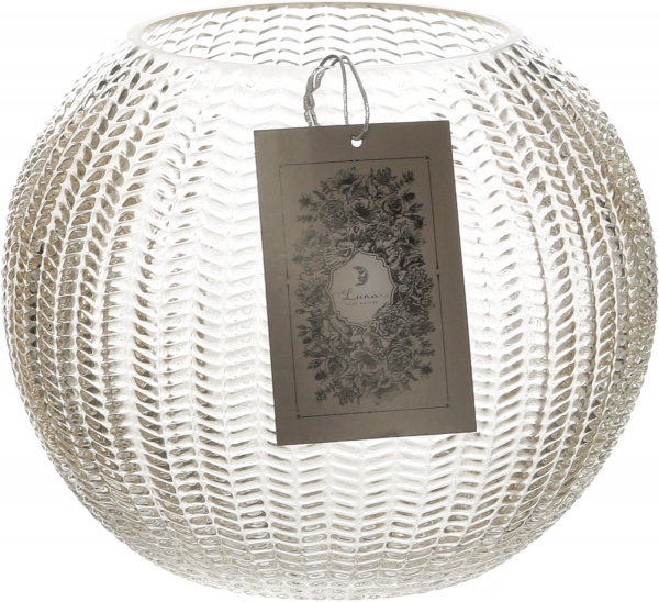 Ваза стеклянная Ball 19,7 см светло-зеленая 