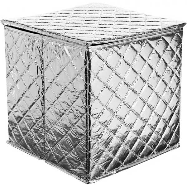 Короб для вещей 30x30x30 см серебристый