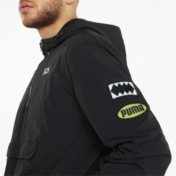 Анорак Puma SHORT CORNER PULLOVER 53418501 р.L черный