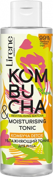 Тонік Lirene Зволожувальний Комбуча 200 мл 12 шт.